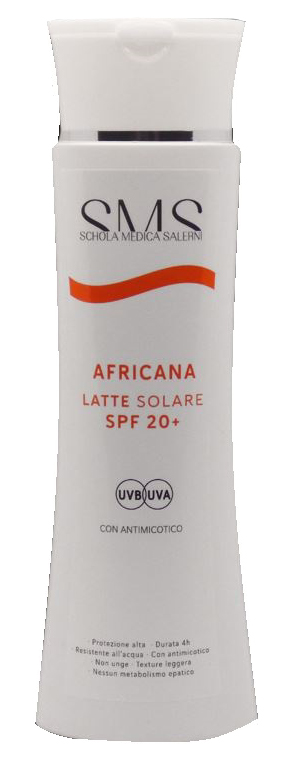 AFRICANA LATTE SOLARE SPF20+ ADULTI 200 ML - Farmacia De Pasquale