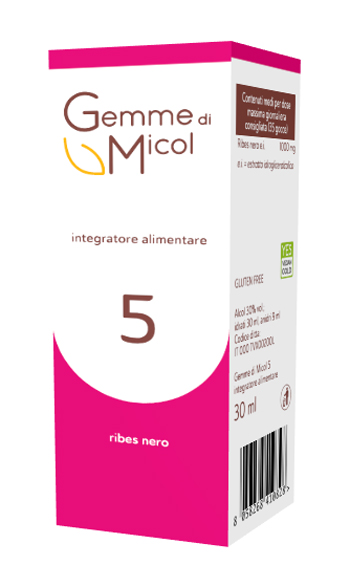 GEMME DI MICOL 5 RIBES NERO 30 ML - Farmacia De Pasquale