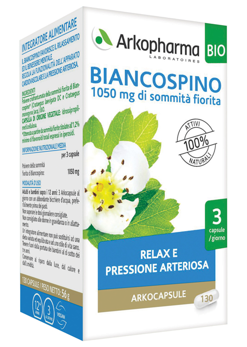 ARKO CAPSULE BIANCOSPINO BIO 45 CAPSULE - Farmacia De Pasquale