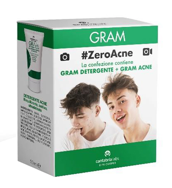 GRAM ZEROACNE 1 GRAM DETERGENTE 50 ML + 1 GRAM ACNE 50 ML - Farmacia De Pasquale
