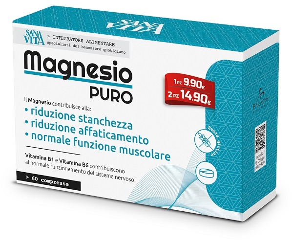 SANAVITA MAGNESIO PURO 60 COMPRESSE - Farmacia De Pasquale