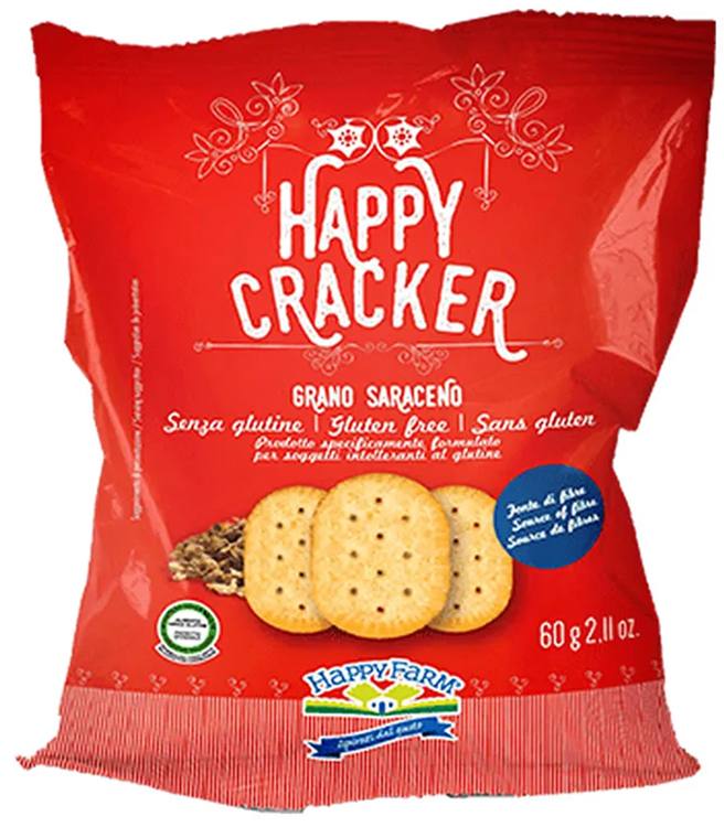 HAPPY FARM CRACKER GRANO SARACENO 60 G - Farmacia De Pasquale