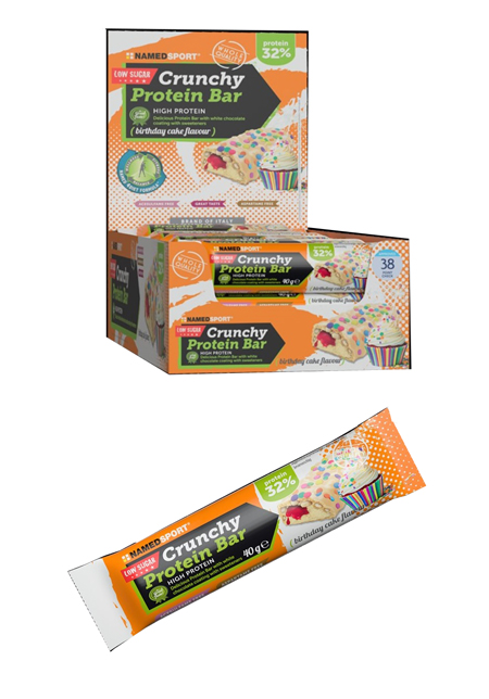 CRUNCHY PROTEINBAR BIRTHDAY CAKE 40 G - Farmacia De Pasquale