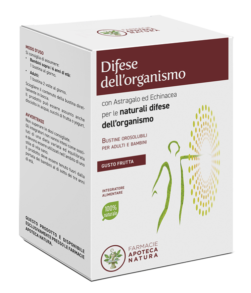 DIFESE DELL'ORGANISMO GUSTO FRUTTA 20 BUSTINE OROSOLUBILI X 2,5 G - Farmacia De Pasquale