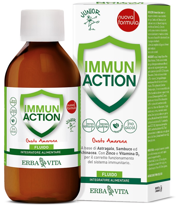 IMMUN ACTION FLUIDO JUNIOR 200 ML - Farmacia De Pasquale