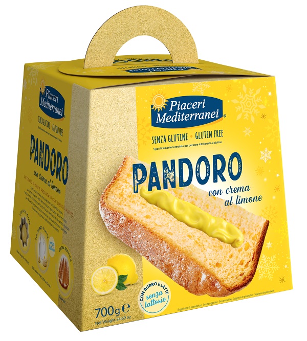 PIACERI MEDITERRANEI PANDORO CREMA AL LIMONE 700 G - Farmacia De Pasquale
