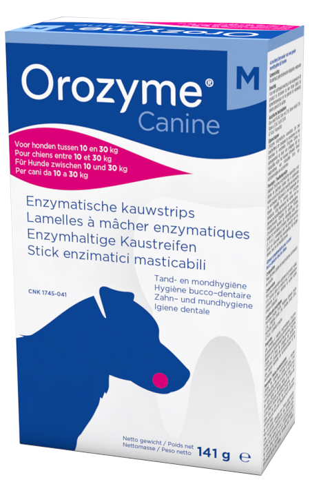 OROZYME CANINE STRISCE ENZIMATICHE MASTICABILI PER CANI DI TAGLIA MEDIA - Farmacia De Pasquale