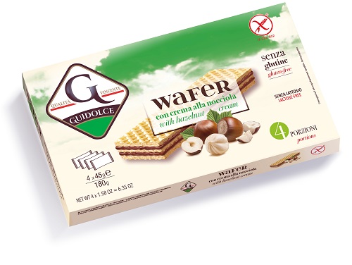 WAFER CON CREMA ALLA NOCCIOLA 4 PORZIONI X 45 G - Farmacia De Pasquale