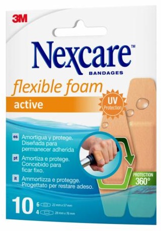 CEROTTO PREPARATO NEXCARE ACTIVE 360 GRADI N1010ASDX02 ASSORTITI 2 MISURE 6 CEROTTI 22X57MM + 4 CEROTTI 28X76MM - Farmacia De Pasquale