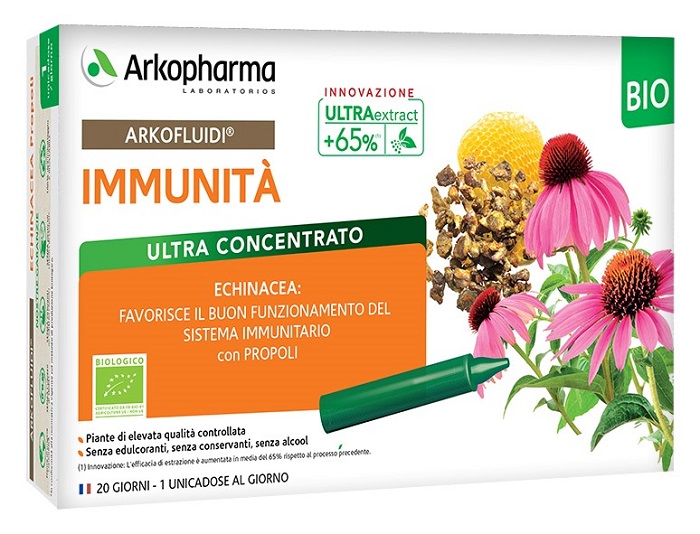 ARKOFLUIDI IMMUNITA' PROPOLI ECHINACEA BIO 20 FIALOIDI 15 ML - Farmacia De Pasquale