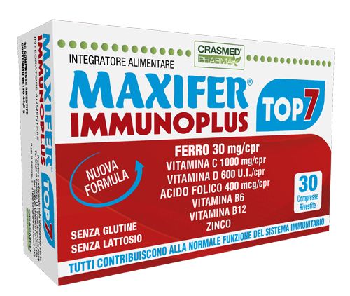 MAXIFER IMMUNOPLUS TOP 7 30 COMPRESSE - Farmacia De Pasquale