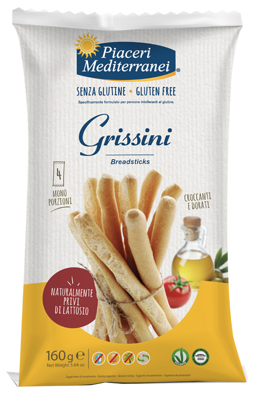 PIACERI MEDITERRANEI GRISSINI 160 G - Farmacia De Pasquale