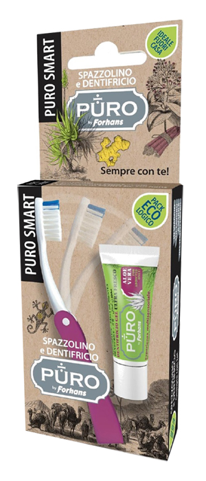 PURO SMART SPAZZOLINO + DENTIFRICIO PURO ALOE 12 ML - Farmacia De Pasquale