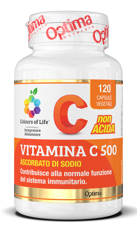 COLOURS OF LIFE VITAMINA C 500 120 CAPSULE VEGETALI 900 MG - Farmacia De Pasquale