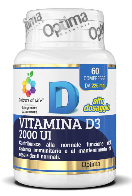 COLOURS OF LIFE VITAMINA D3 2000 UI 60 COMPRESSE - Farmacia De Pasquale