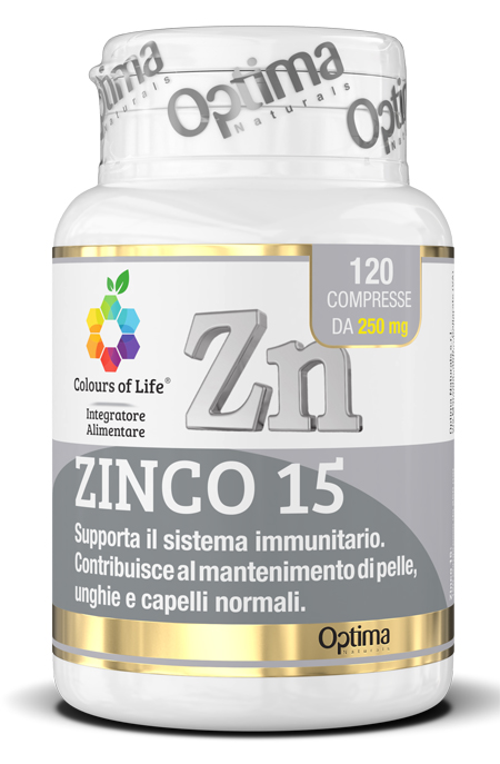 COLOURS OF LIFE ZINCO 15 120 COMPRESSE - Farmacia De Pasquale