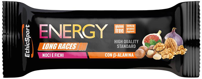 ETHICSPORT ENERGY LONG RACES BARRETTA ENERGETICA CON BETA-ALANINA NOCI E FICHI 40 G - Farmacia De Pasquale