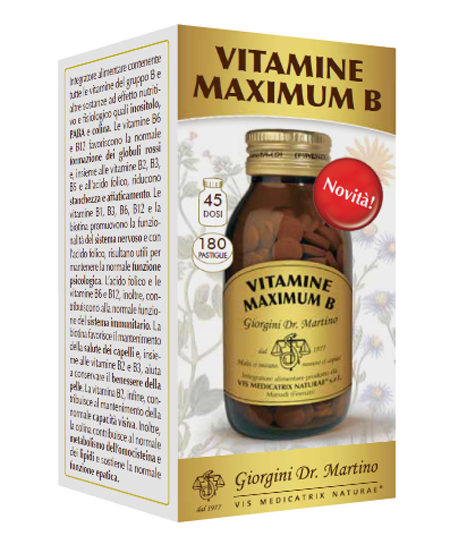 VITAMINE MAXIMUM B 180 PASTIGLIE - Farmacia De Pasquale