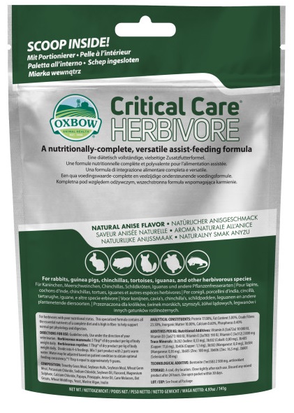CRITICAL CARE HERBIVORE 141 G - Farmacia De Pasquale