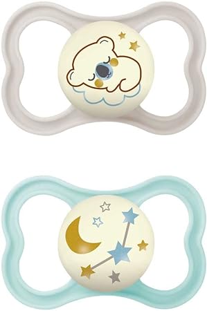 MAM AIR NIGHT SUCCHIETTO 16+ MESI SILICONE NEUTRO 2 PEZZI - Farmacia De Pasquale
