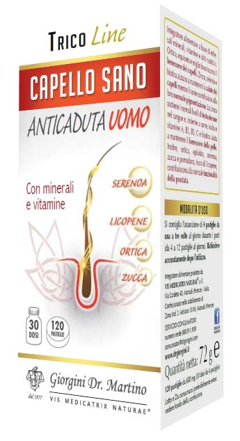 CAPELLO SANO ANTICADUTA UOMO 120 PASTIGLIE - Farmacia De Pasquale