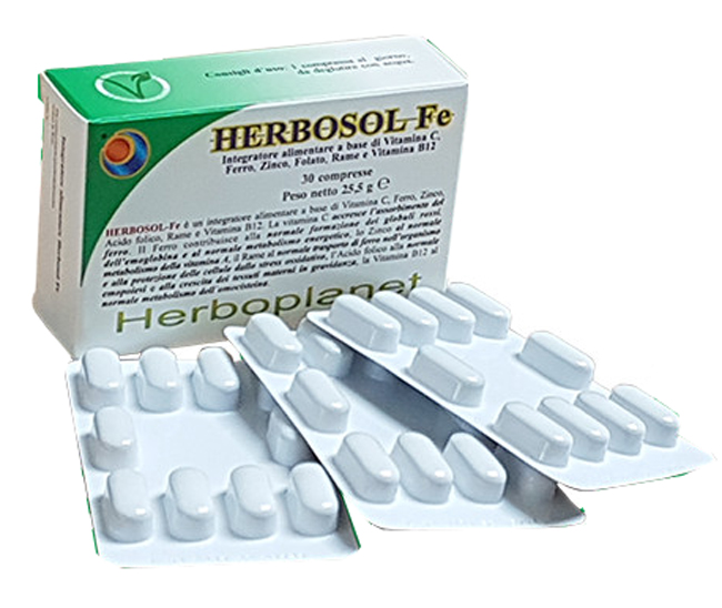 HERBOSOL FE 30 COMPRESSE - Farmacia De Pasquale