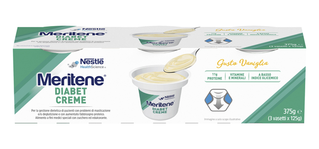 MERITENE DIABET CREME VANIGLIA 3 X 125 G - Farmacia De Pasquale