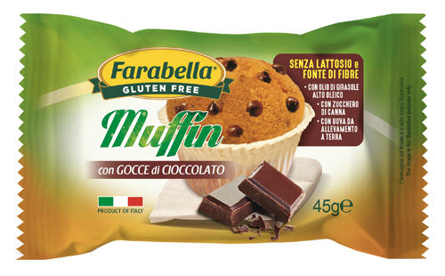 FARABELLA MUFFIN GOCCE DI CIOCCOLATO 45 G - Farmacia De Pasquale