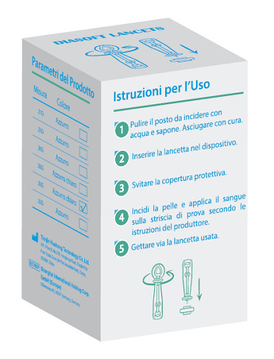 LANCETTE PUNGIDITO DIASOFT LANCET 25 PEZZI - Farmacia De Pasquale