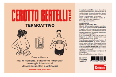 BERTELLI CEROTTO MED GRANDE 24 X 16 CM - Farmacia De Pasquale