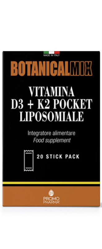 VITAMINA D3 + K2 POCKET BOTANICAL MIX 30 STICK - Farmacia De Pasquale