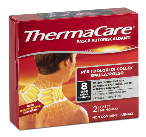 FASCE AUTORISCALDANTI A CALORE TERAPEUTICO THERMACARE COLLO/SPALLA/POLSO 2 PEZZI - Farmacia De Pasquale