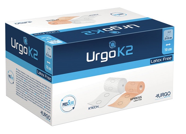 BENDAGGIO URGOK2 LATEX FREE KIT BENDAGGIO T2 CAVIGLIA 25-32 2 PEZZI 10 CM - Farmacia De Pasquale