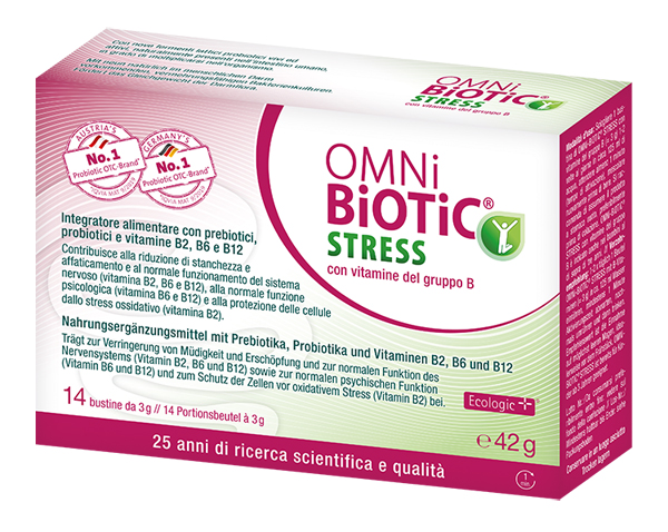 OMNI BIOTIC STRESS VITAMINE GRUPPO B 14 BUSTINE DA 3 G - Farmacia De Pasquale