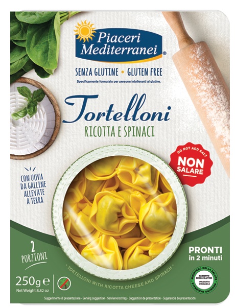 PIACERI MEDITERRANEI TORTELLONI RICOTTA SPINACI 250 G - Farmacia De Pasquale