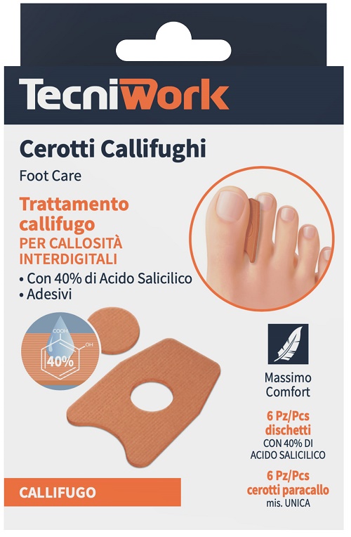 CEROTTO CALLIFUGO INTERDIGITALE 6 PEZZI + 6 DISCHETTI - Farmacia De Pasquale