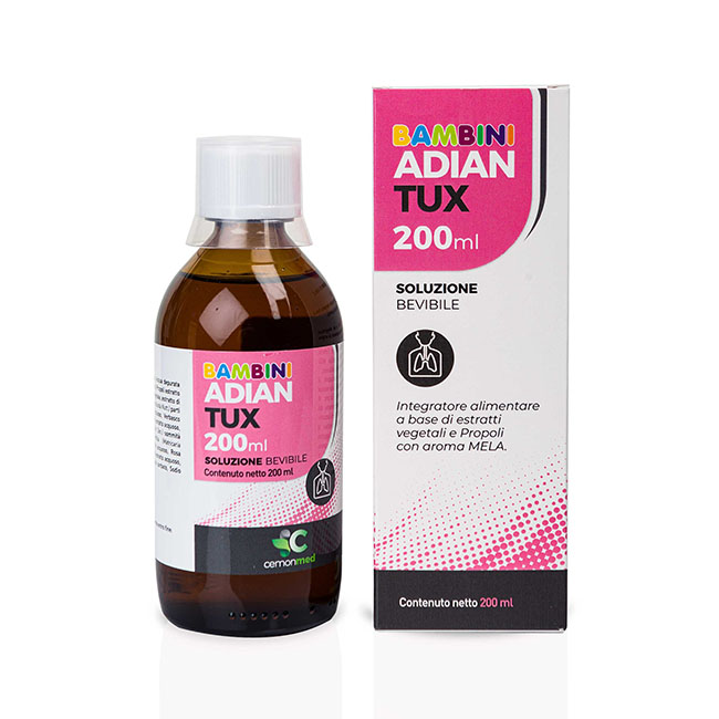 CEMONMED ADIANTUX BAMBINI SOLUZIONE BEVIBILE 200 ML - Farmacia De Pasquale