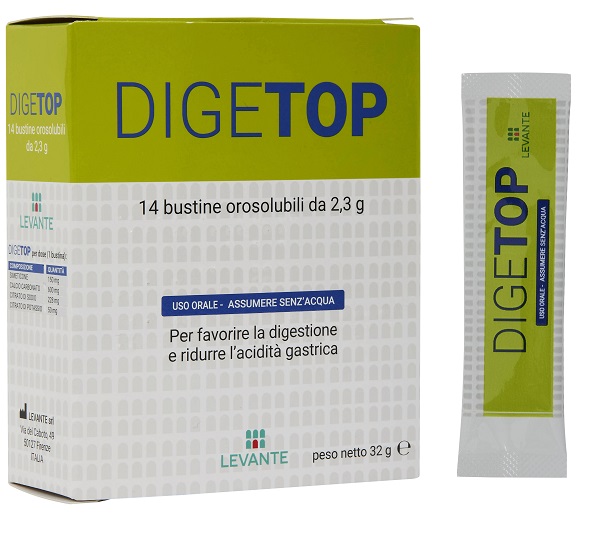 DIGETOP 14 BUSTINE OROSOLUBILI 2,3 G - Farmacia De Pasquale