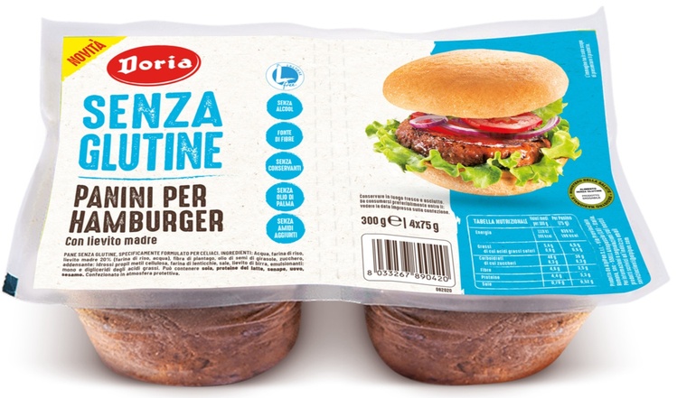 DORIA PANINI HAMBURGER 4X75 G - Farmacia De Pasquale
