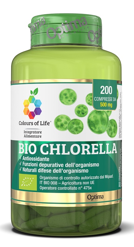 COLOURS OF LIFE BIO CHLORELLA 200 COMPRESSE COLOURS OF LIFE - Farmacia De Pasquale