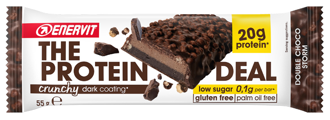 ENERVIT PROTEIN DEAL DOUBLE CHOCO STORM 55 G - Farmacia De Pasquale