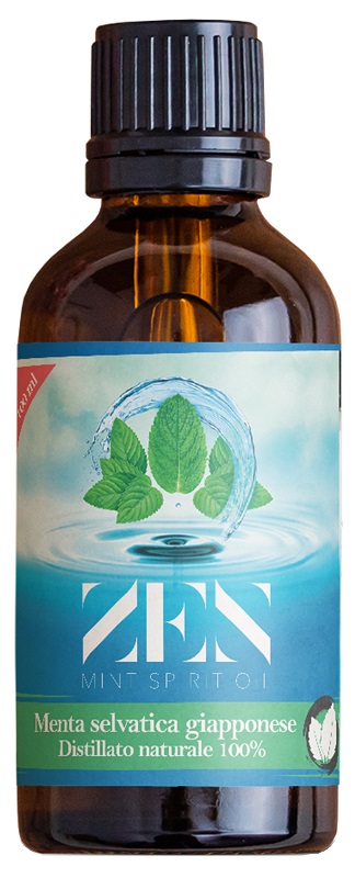 ZEN MINT SPIRIT OIL DISTILLATO NATURALE DI MENTA SELVATICA GIAPPONESE MENTHA ARVENSIS 100 ML - Farmacia De Pasquale