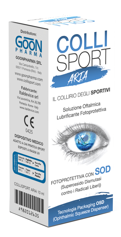 COLLISPORT ARIA SOLUZIONE OFTALMICA LUBRIFICANTE FOTOPROTETTIVA 10 ML - Farmacia De Pasquale