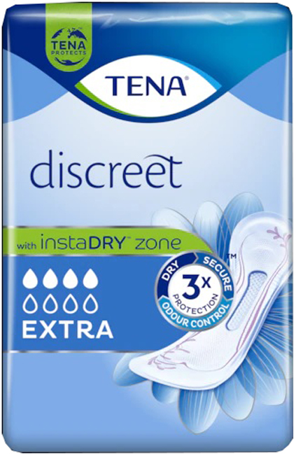ASSORBENTE INCONTINENZA LEGGERA TENA DISCREET EXTRA 10 PEZZI - Farmacia De Pasquale