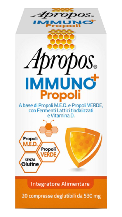 APROPOS IMMUNO+ PROPOLI 20 COMPRESSE DEGLUTIBILI - Farmacia De Pasquale