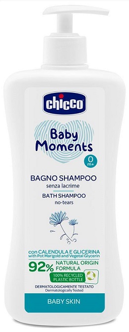 CHICCO BABY MOMENTS BAGNO SHAMPOO DELICATE 500 ML - Farmacia De Pasquale