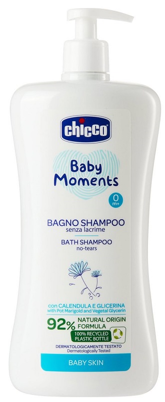 CHICCO BABY MOMENTS BAGNO SHAMPOO DELICATE 750 ML - Farmacia De Pasquale
