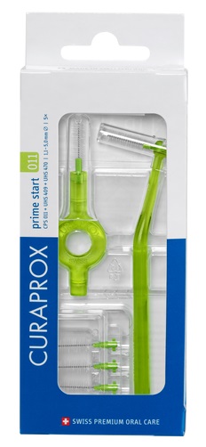 CURAPROX CPS 011 SCOVOLINO PRIME START 011 LIME GREEN 5 PEZZI - Farmacia De Pasquale