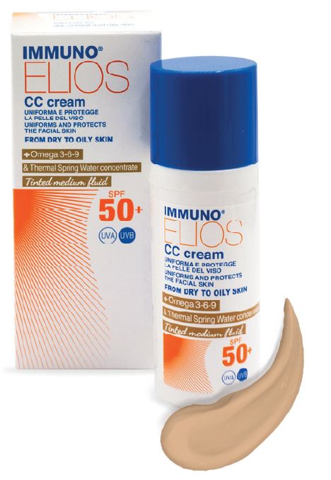 IMMUNO ELIOS CC CREAM SPF50+ TINTED MEDIUM 40 ML - Farmacia De Pasquale