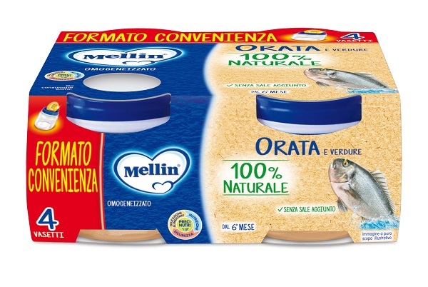 MELLIN OMOGENEIZZATO ORATA 4X80 G - Farmacia De Pasquale